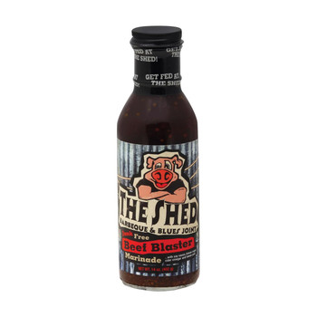 The BBQ Shed Marinade Sauce - Beef Blaster - Case of 6 - 14 oz
