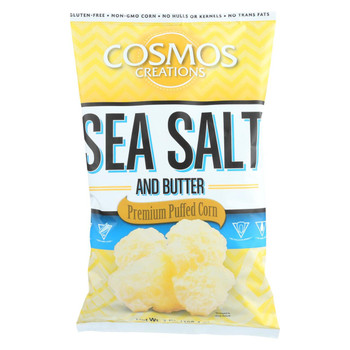 Cosmos Creations Snack - Sea Salt And Butter - Case of 12 - 7 oz.