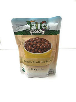 Fig Food 100% Organic Small Red Beans - Ready To Eat - Case of 6 - 15 oz