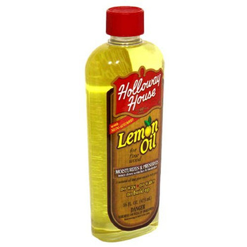 Holloway House Holloway House Lemon Oil - Lemon Oil - Case of 6 - 16 Fl oz. Holloway House Holloway House Lemon Oil - Lemon Oil - Case of 6 - 16 Fl oz.