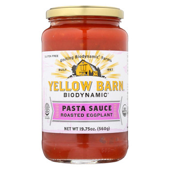 Yellow Barn Pasta Sauce Roasted Eggplant - Case of 6 - 19.75 oz.
