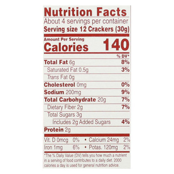 Van's Natural Foods Gluten Free Crackers - The Perfect 10 - Case of 6 - 4 oz.