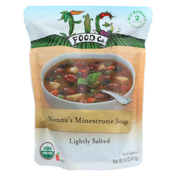 Fig Food Organic Nonna's Minestrone Soup - Lightly Salted - Case of 6 - 14.5 oz. Fig Food Organic Nonna's Minestrone Soup - Lightly Salted - Case of 6 - 14.5 oz.
