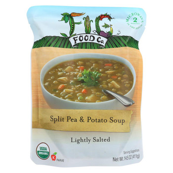 Fig Food Organic Split Pea and Potato Soup - Lightly Salted - Case of 6 - 14.5 oz.