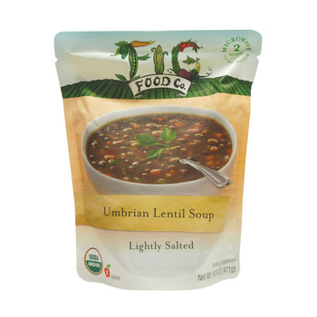 Fig Food Organic Umbrian Lentil Soup - Lightly Salted - Case of 6 - 14.5 oz.
