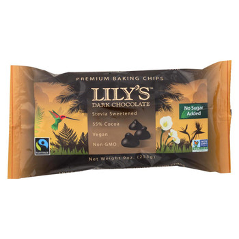 Lily's Sweets Dark Chocolate - Case of 12 - 9 oz. Lily's Sweets Dark Chocolate - Case of 12 - 9 oz.