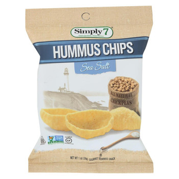 Simply 7 Hummus Chips - Sea Salt - Case of 24 - 1 oz. Simply 7 Hummus Chips - Sea Salt - Case of 24 - 1 oz.