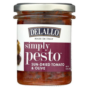 Delallo - Pasta Sauce - Sun-Dried Tomato & Olive - Case of 6 - 6.35 oz. Delallo - Pasta Sauce - Sun-Dried Tomato & Olive - Case of 6 - 6.35 oz.