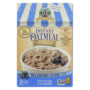 Bakery On Main Instant Oatmeal - Blueberry Scone - Case of 6 - 10.5 oz. Bakery On Main Instant Oatmeal - Blueberry Scone - Case of 6 - 10.5 oz.