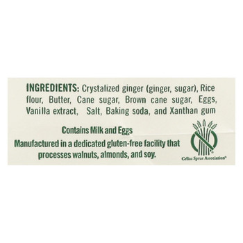 Tate's Bake Shop Ginger Zinger Cookies - Case of 12 - 7 oz. Tate's Bake Shop Ginger Zinger Cookies - Case of 12 - 7 oz.