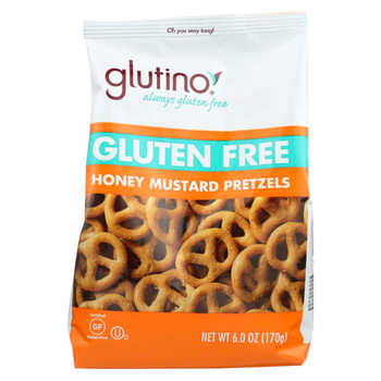 Glutino Pretzels - Honey - Case of 6 - 6 oz.