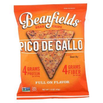 Beanfields - Bean and Rice Chips - Pico De Gallo - Case of 24 - 1.5 oz.