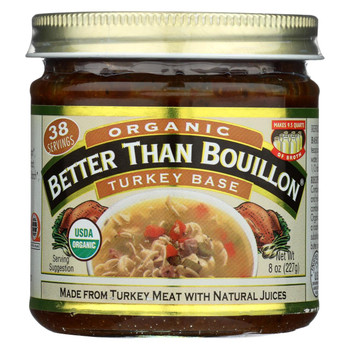 Better Than Bouillon Organic Bouillon - Turkey Base - Case of 6 - 8 oz