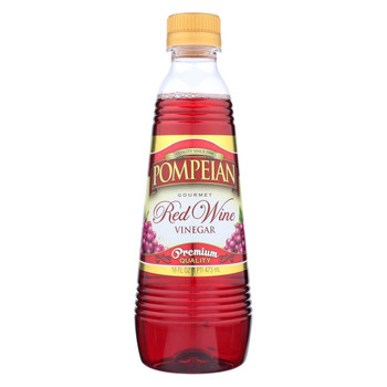 Pompeian Gourmet Vinegar - Red Wine - Case of 12 - 16 Fl oz. Pompeian Gourmet Vinegar - Red Wine - Case of 12 - 16 Fl oz.
