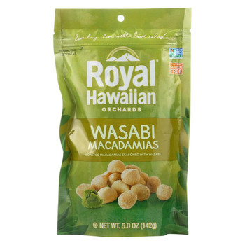 Royal Hawaiian Orchards Macadamias - Wasabi and Soy - Case of 6 - 5 oz. Royal Hawaiian Orchards Macadamias - Wasabi and Soy - Case of 6 - 5 oz.