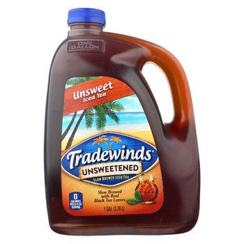 Tradewinds Iced Tea - Unsweetened - Case of 4 - 1 Gal