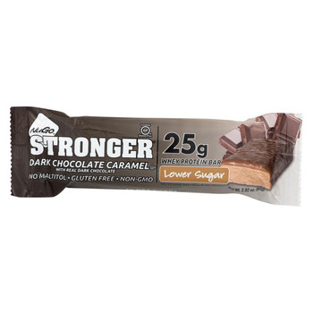 Nugo Nutrition Bar - Bar Strngr Dark Chocolate - CS of 12-2.82 OZ