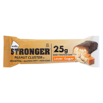 Nugo Nutrition Bar - Bar Strngr Peanut Clustr - CS of 12-2.82 OZ