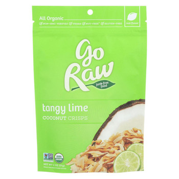 Go Raw Coconut Crisps - Tangy Lime - Case of 12 - 2 oz.