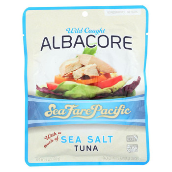 Seafare Pacific Albacore Tuna - Sea Salt - Case of 12 - 6 oz.