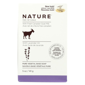 Nature By Canus Bar Soap - Goats Milk - Lavender Oil - 5 oz