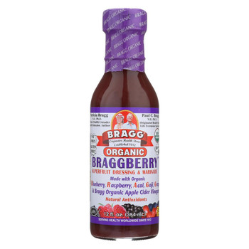 Bragg Dressing and Marinade - Organic - Braggberry - Case of 6 - 12 fl oz