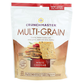 Crunchmaster Multi-Grain Crackers - White Cheddar - 4.5 oz
