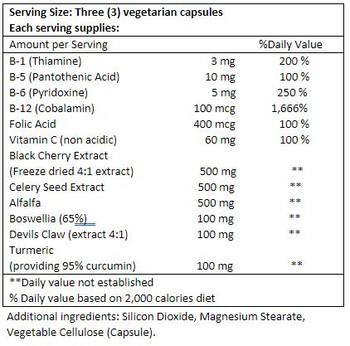 Bio Nutrition - Gout Out - 60 Vegetarian Capsules