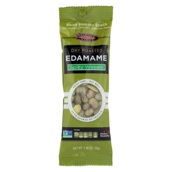 Seapoint Farms Edamame - Dry Roasted - Spicy Wasabi - 1.58 oz - Case of 12