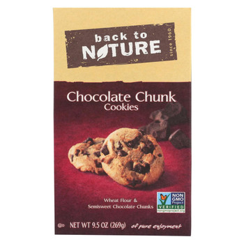 Back To Nature Chocolate Chunk Cookies - Case of 6 - 9.5 oz.