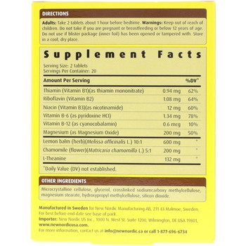 New Nordic Melissa Dream - 40 Tablets