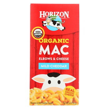 Horizon Organic Dairy Organic Macaroni & Cheese - Mild Cheddar - Case of 12 - 6 oz