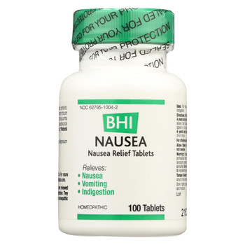 BHI - Nausea Relief - 100 Tablets BHI - Nausea Relief - 100 Tablets
