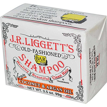 J.R. Liggett's Old Fashioned Bar Shampoo Counter Display - Virgin Coconut and Argan Oil - 3.5 oz - Case of 12