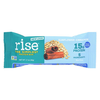 Rise Protein Plus Bar - Sunflower Cinnamon - 2.1 oz - Case of 12