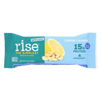 Rise Protein Plus Bar - Lemon Cashew - 2.1 oz - Case of 12 Rise Protein Plus Bar - Lemon Cashew - 2.1 oz - Case of 12