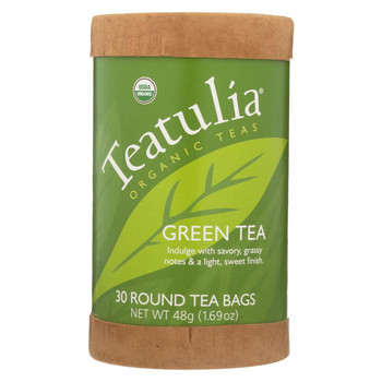 Teatulia Organic Green Tea - Case of 6 - 30 Count