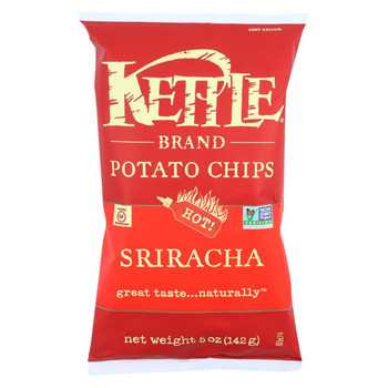 Kettle Brand Potato Chips - Sriracha - Case of 15 - 5 oz. Kettle Brand Potato Chips - Sriracha - Case of 15 - 5 oz.