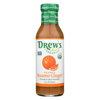 Drew's Organics - Salad Dressing - Orange Sesame Ginger - Case of 6 - 12 fl oz.