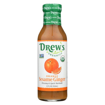 Drew's Organics - Salad Dressing - Orange Sesame Ginger - Case of 6 - 12 fl oz. Drew's Organics - Salad Dressing - Orange Sesame Ginger - Case of 6 - 12 fl oz.