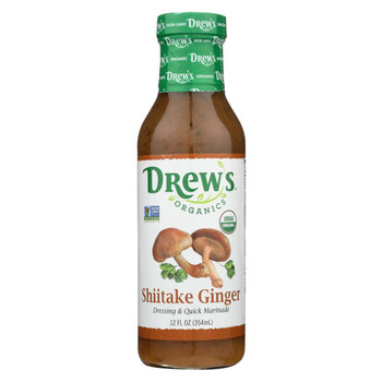 Drew's Organics - Salad Dressing - Shiitake Ginger - Case of 6 - 12 fl oz. Drew's Organics - Salad Dressing - Shiitake Ginger - Case of 6 - 12 fl oz.