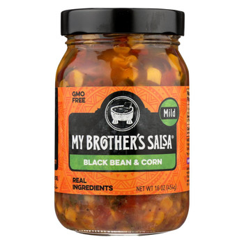 My Brother's Salsa Salsa - Black Bean & Corn - Mild - Case of 6 - 16 oz My Brother's Salsa Salsa - Black Bean & Corn - Mild - Case of 6 - 16 oz
