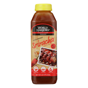 World Harbor Asian Inspired Sriracha Marinade and Sauce - Case of 6 - 16 Fl oz.