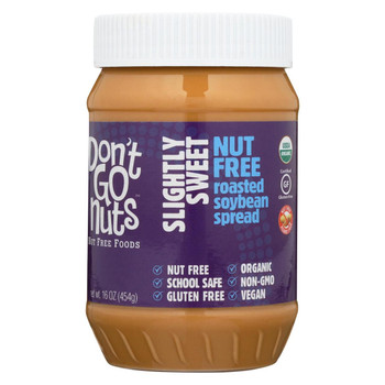 Don't Go Nuts Slightly Sweet Spread - Roasted Soy - Case of 6 - 16 oz.