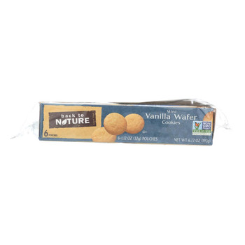 Back To Nature Madagascar Vanilla Wafers - Whole Grain Wheat Flour and Vanilla - Case of 4 - 1.12 oz. Back To Nature Madagascar Vanilla Wafers - Whole Grain Wheat Flour and Vanilla - Case of 4 - 1.12 oz.