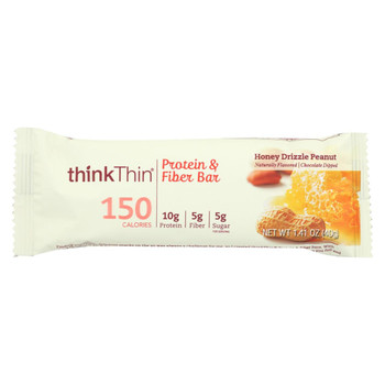 Think Products thinkThin Bar - Lean Protein Fiber - Honey Peanut - 1.41 oz - 1 Case Think Products thinkThin Bar - Lean Protein Fiber - Honey Peanut - 1.41 oz - 1 Case