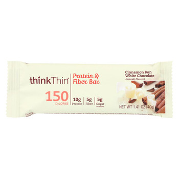 Think Products thinkThin Bar - Lean Protein Fiber - Cinnamon Chocolate - 1.41 oz - 1 Case