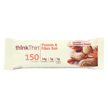 Think Products thinkThin Bar - Lean Protein Fiber - Chocolate Peanut - 1.41 oz - 1 Case Think Products thinkThin Bar - Lean Protein Fiber - Chocolate Peanut - 1.41 oz - 1 Case