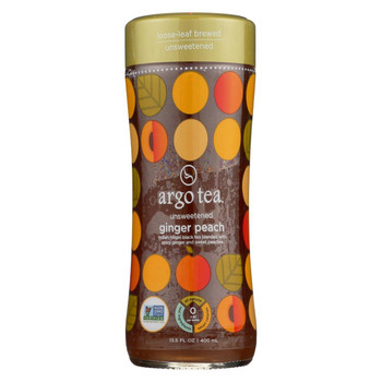 Argo Tea - Unsweetened Ginger Peach Tea - Case of 12 - 13.5 fl oz. Argo Tea - Unsweetened Ginger Peach Tea - Case of 12 - 13.5 fl oz.