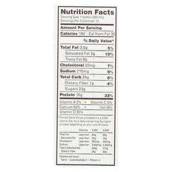 Organic Valley Balance Milk Protien Shake - Chocoloate - Case of 3 - 4/11oz Bottle